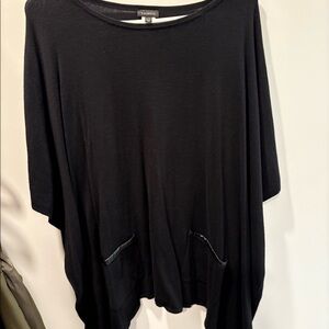 Talbot’s black poncho